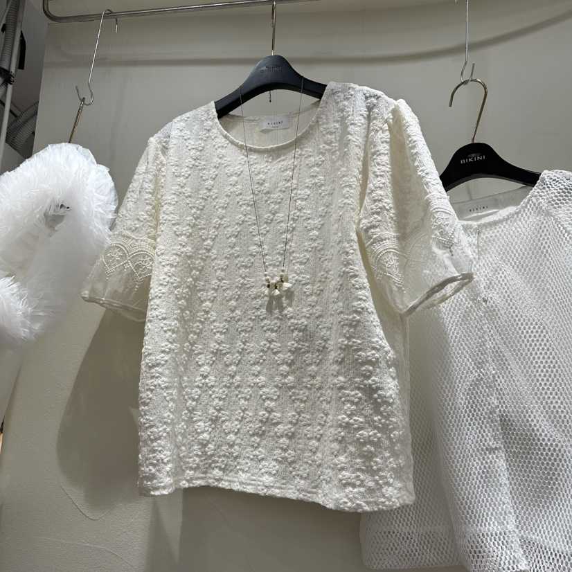 BIKINI東大門代購女士新品熱賣推薦襯衫蕾絲衫不含項鏈蕾絲BIKINI襯衫/蕾絲衫