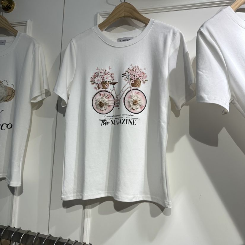 COCO HOLIC韓國直郵女士新款熱賣休閑時尚26春夏真品T恤COCO HOLICT恤