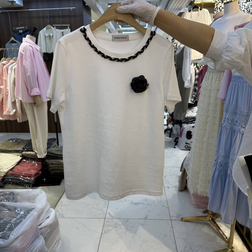 COCO HOLIC東大門實拍女裝新品休閑職業推薦人氣真品T恤COCO HOLICT恤
