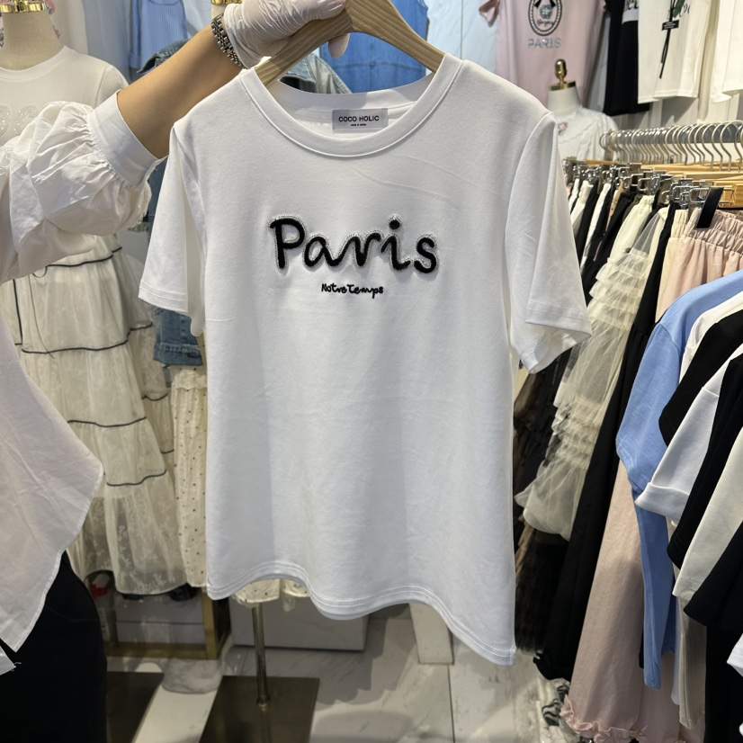 COCO HOLIC韓國代購女士新款26春夏人氣休閑時尚真品T恤COCO HOLICT恤