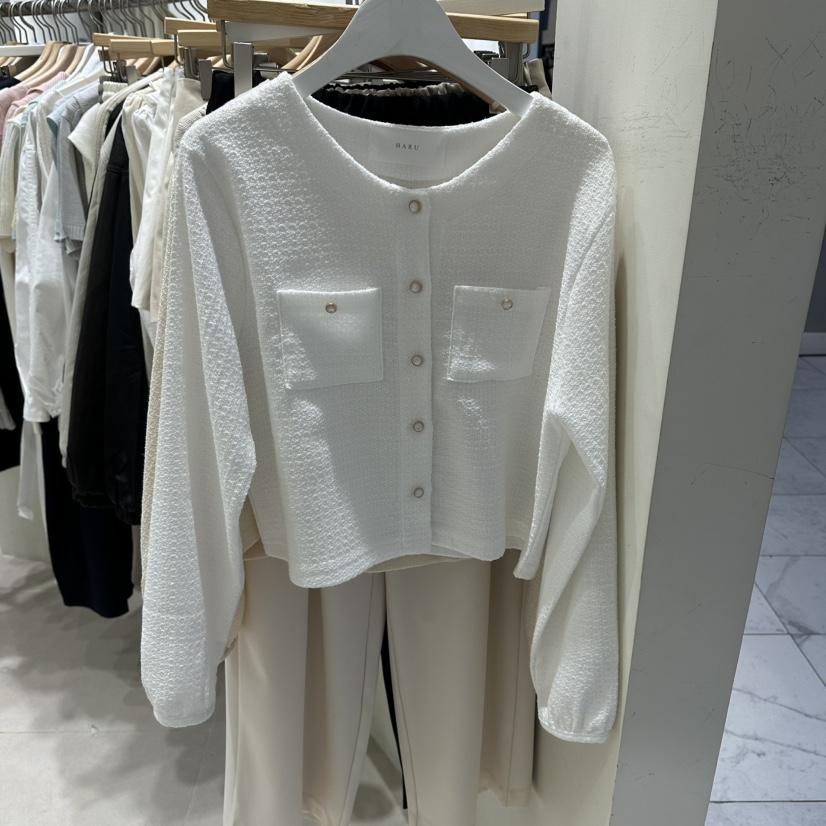 HARU-Q韓國代購女士新品職業推薦26春夏人氣夾克粗花呢開衫HARU-Q夾克