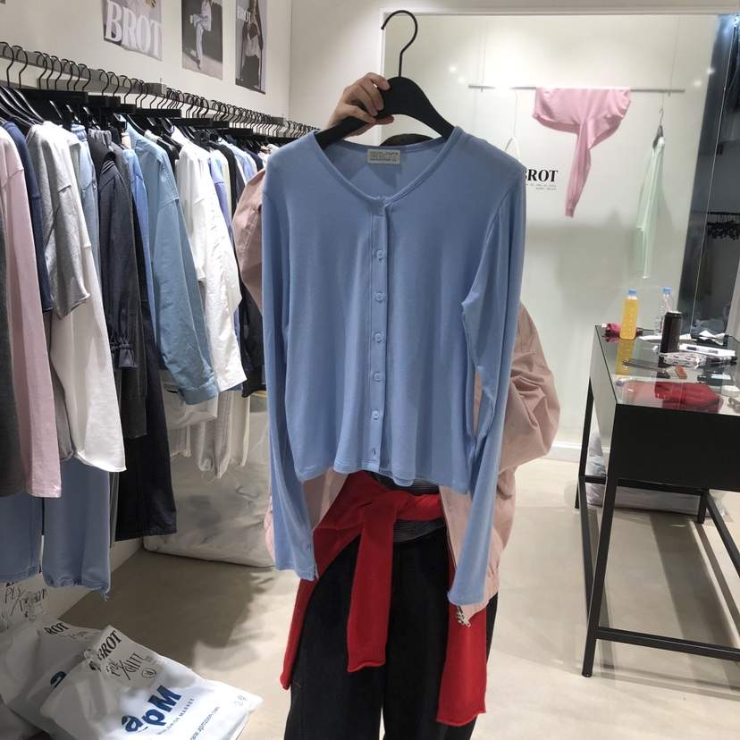BROT東大門直郵女裝新款時尚26春夏真品休閑熱賣長袖T恤開衫BROT長袖T恤
