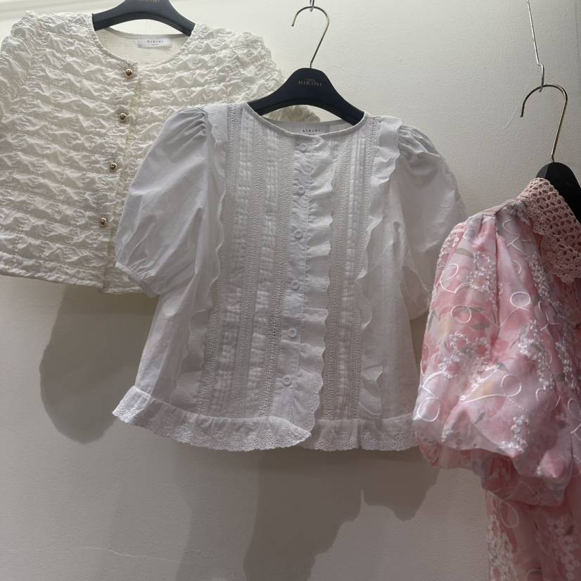 BIKINI東大門直郵女士新品推薦26春夏時尚真品襯衫蕾絲衫BIKINI襯衫/蕾絲衫