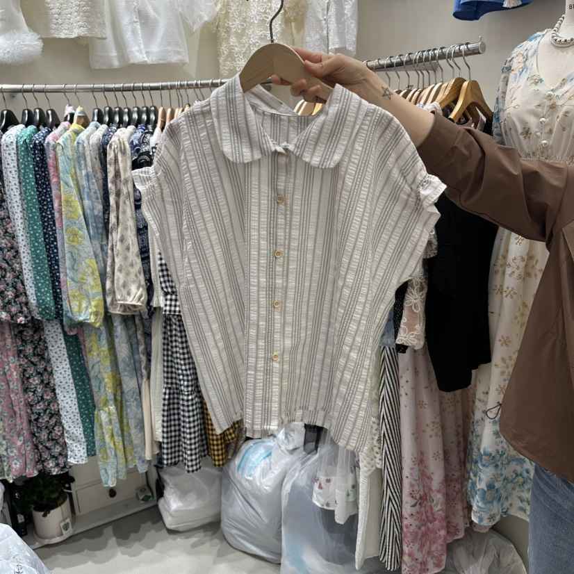 BIKINI韓國代購女士新品真品時尚職業熱賣休閑襯衫蕾絲衫BIKINI襯衫/蕾絲衫