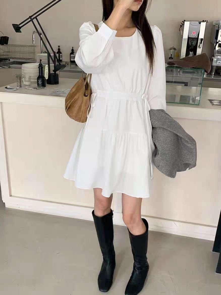 COTTON MARKET韓國代購女士新款26春夏職業熱賣時尚連衣裙COTTON MARKET連衣裙