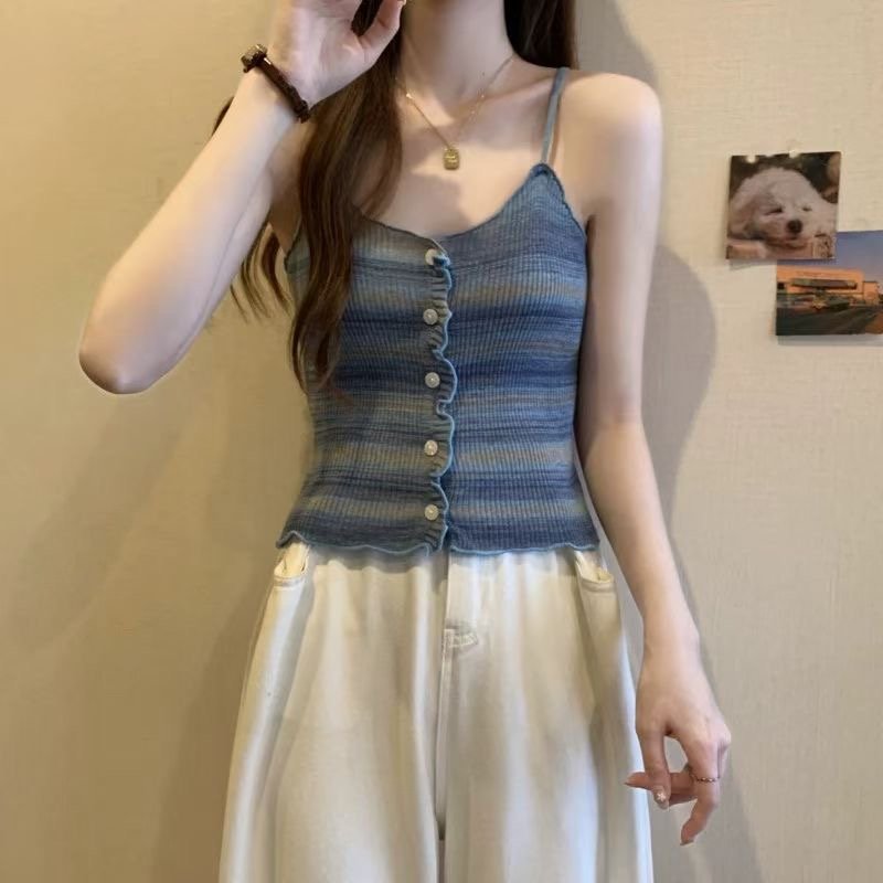 COTTON MARKET韓國直郵女士新品人氣時尚休閑職業吊帶背心COTTON MARKET吊帶/背心