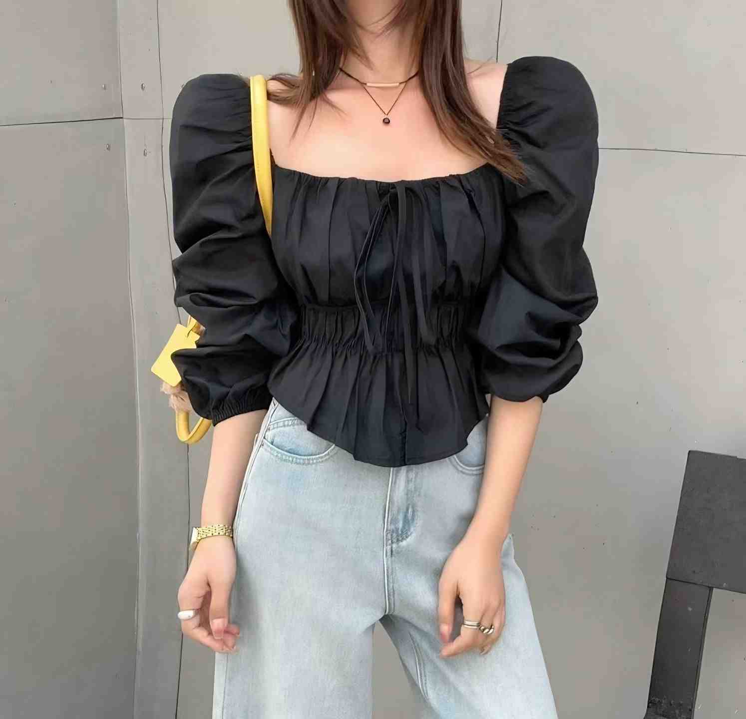 COTTON MARKET韓國代購女裝新款推薦休閑真品襯衫蕾絲衫COTTON MARKET襯衫/蕾絲衫