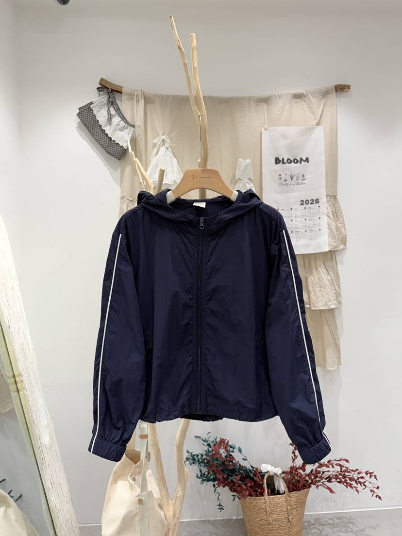 BLOOM東大門實拍女士新品推薦熱賣26春夏休閑時尚夾克連帽BLOOM-S夾克