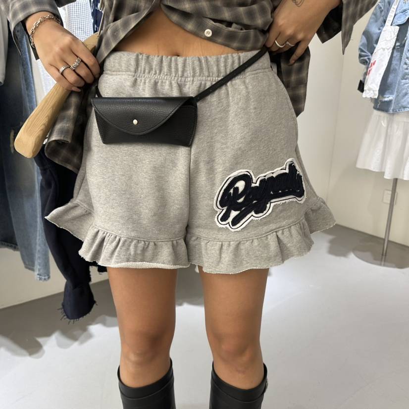 VAULT韓國直郵女士新品職業人氣推薦26春夏短褲不含腰包刺繡VAULT短褲