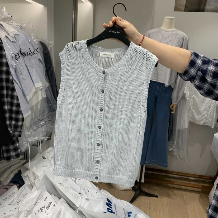 BIEN GARDER韓國直郵女裝新品26春夏休閑時尚推薦馬甲開衫BIEN GARDER馬甲