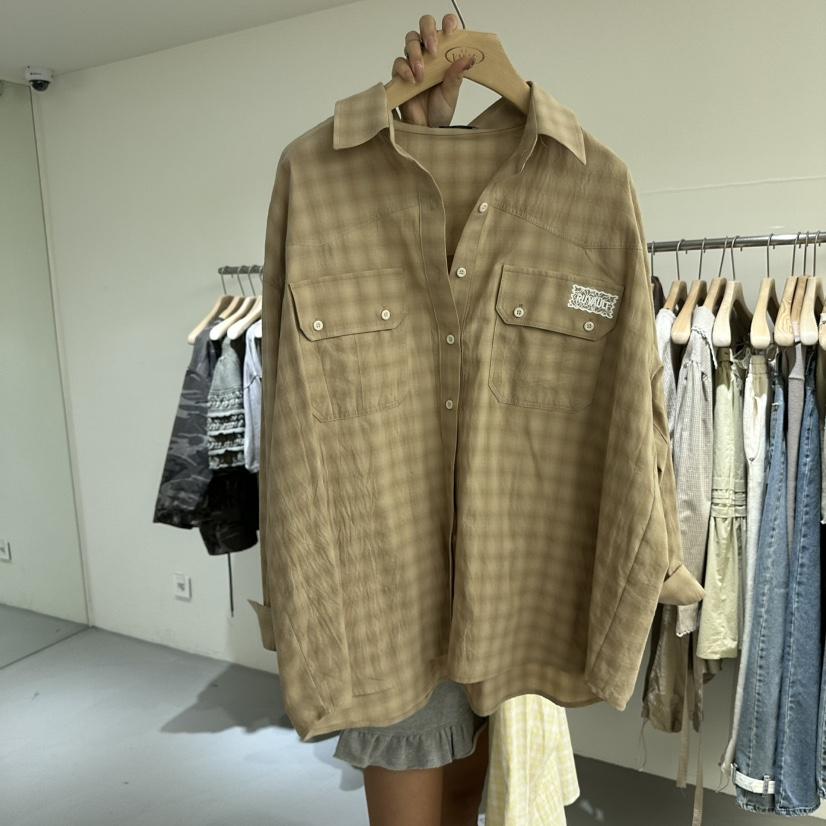 VAULT韓國直郵女士新款熱賣時尚推薦人氣休閑襯衫蕾絲衫口袋VAULT襯衫/蕾絲衫