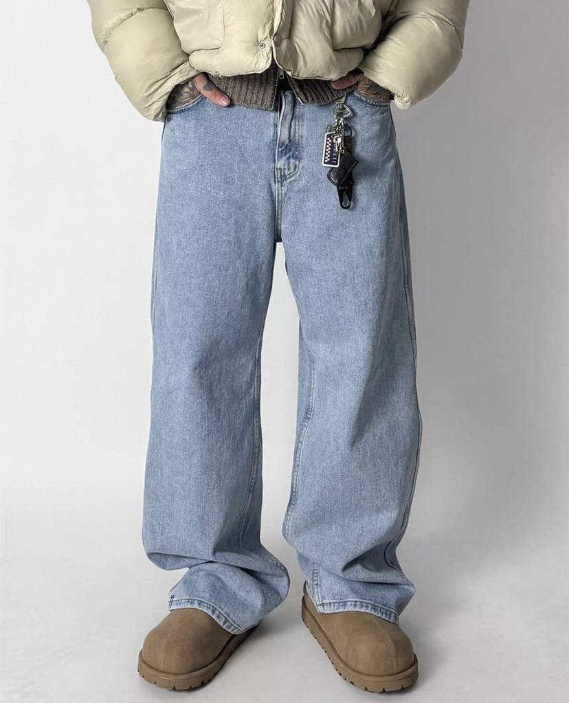 WELLDONEMINED韓國代購女士新款休閑人氣時尚推薦26春夏牛仔褲WELLDONEMINED牛仔褲