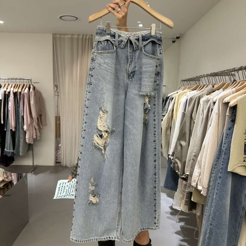 VAULT韓國直郵實拍女士新款推薦時尚熱賣休閑職業人氣牛仔褲VAULT牛仔褲