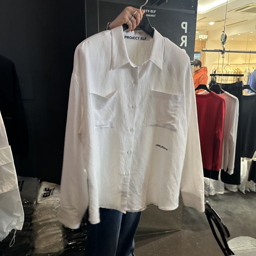 ELF-L韓國代購女士新款熱賣時尚26春夏休閑推薦襯衫蕾絲衫PROJECT ELF/ELF-L襯衫/蕾絲衫