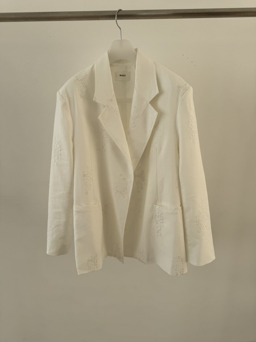 MAINT韓國直郵女裝新款休閑推薦時尚26春夏職業夾克亞麻布MAINT夾克