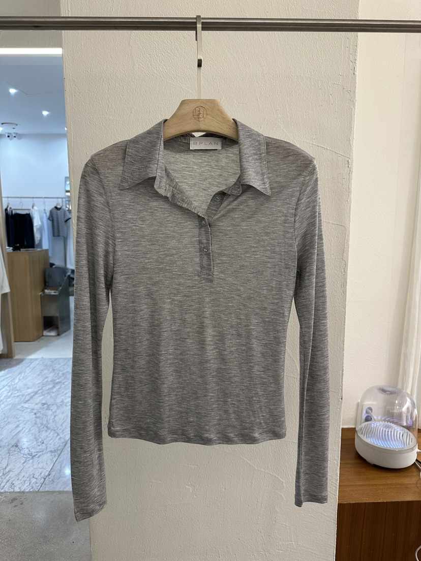 BPLAN韓國直郵實拍女裝新款推薦熱賣26春夏職業休閑長袖T恤BPLAN長袖T恤