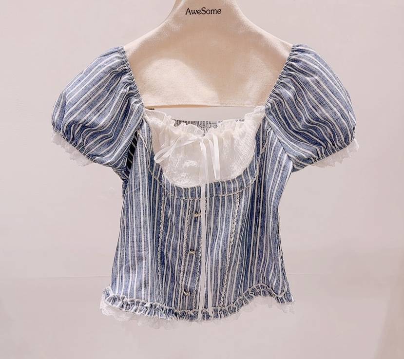 AWESOME-P韓國代購女士新品人氣時尚熱賣26春夏襯衫蕾絲衫AWESOME-P襯衫/蕾絲衫