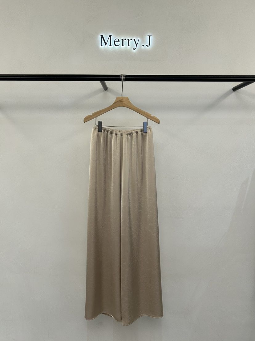 MERRY-J韓國東大門直郵女裝新品時尚休閑職業休閑褲緞面MERRY-J休閑褲