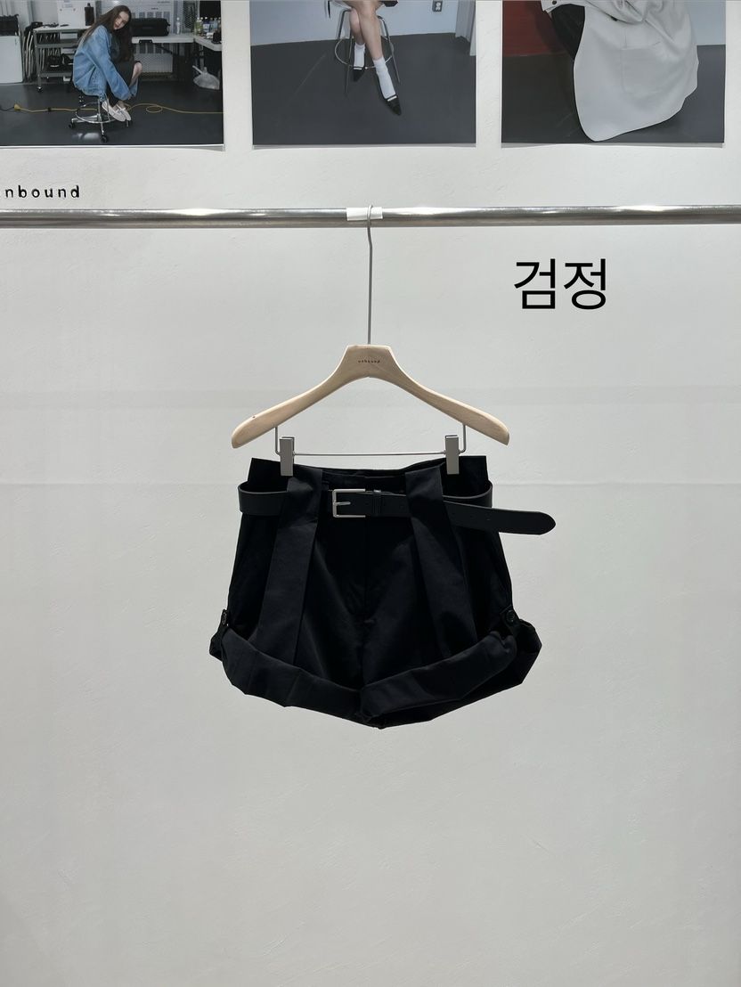 UNBOUND韓國代購女裝新品職業26春夏休閑熱賣短褲不含腰帶UNBOUND短褲