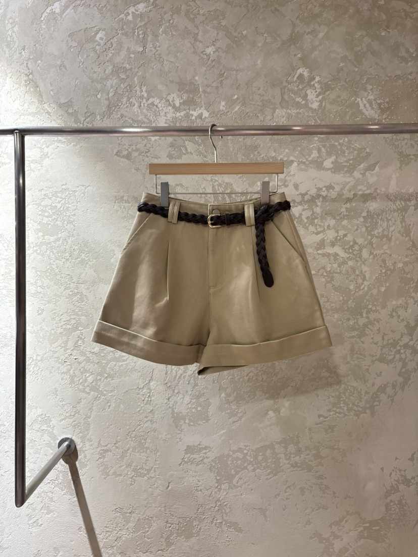 PIN-UP韓國東大門直郵女士新款職業休閑時尚短褲不含腰帶PIN-UP短褲