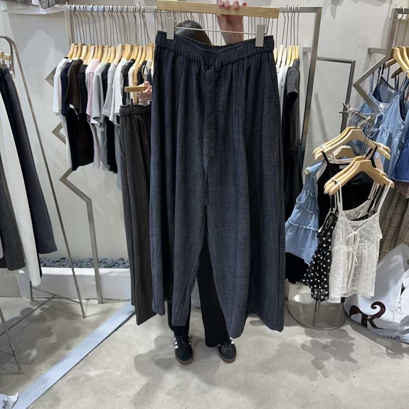 HIPTIQUE韓國東大門代購女裝新品時尚職業26春夏休閑褲闊腿褲HIPTIQUE休閑褲