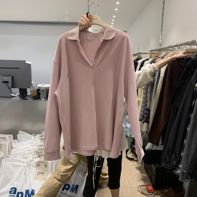 SELF SERVICE韓國直郵女裝新款人氣推薦職業時尚長袖T恤SELF SERVICE長袖T恤