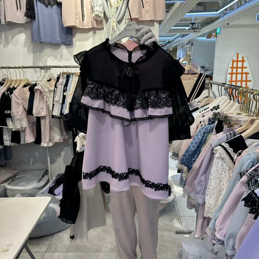 PAPA韓國直郵女裝新款熱賣推薦職業26春夏休閑襯衫蕾絲衫Papaine/HALMADE襯衫/蕾絲衫