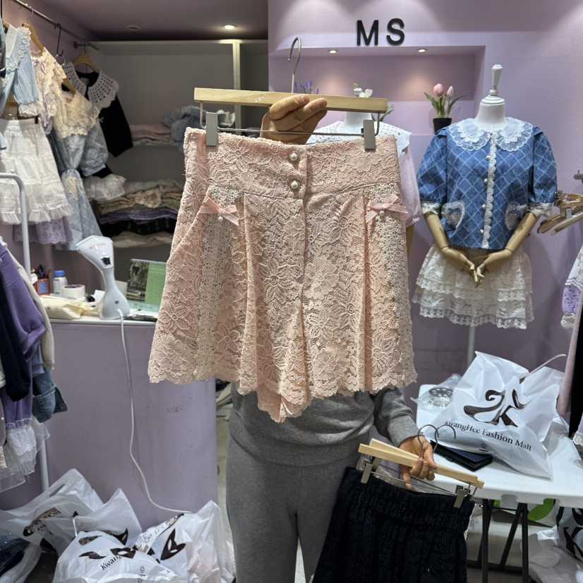 MS韓國直郵實拍女裝新款時尚人氣熱賣26春夏休閑推薦短褲MS短褲