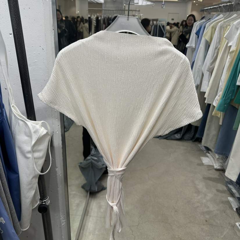 HELVETICA韓國直郵女裝新款熱賣休閑26春夏時尚T恤含腰繩HELVETICAT恤