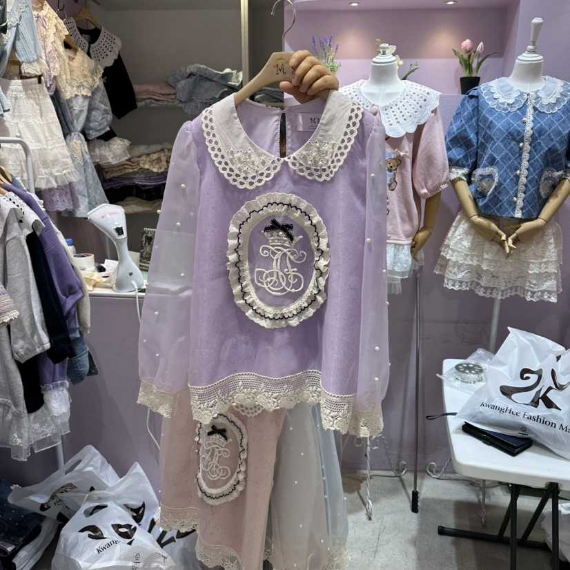 MS韓國代購女士新款熱賣推薦職業人氣26春夏時尚襯衫蕾絲衫MS襯衫/蕾絲衫