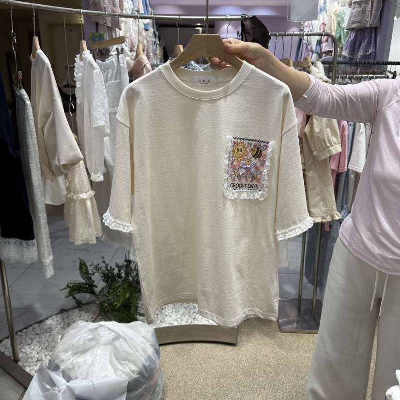VIRUS韓國直郵女士新品職業人氣熱賣時尚推薦26春夏休閑T恤VIRUST恤