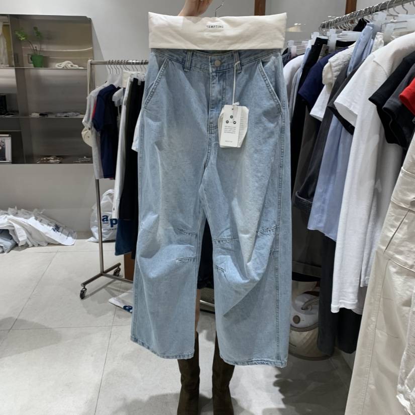TEMPTING韓國直郵女裝新品休閑時尚職業26春夏推薦牛仔褲TEMPTING牛仔褲