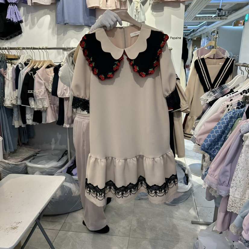 PAPA韓國直郵實拍女士新款人氣休閑推薦時尚26春夏連衣裙Papaine/HALMADE連衣裙