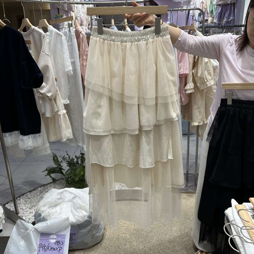 VIRUS韓國東大門直郵女士新款時尚休閑推薦職業人氣26春夏長裙VIRUS長裙