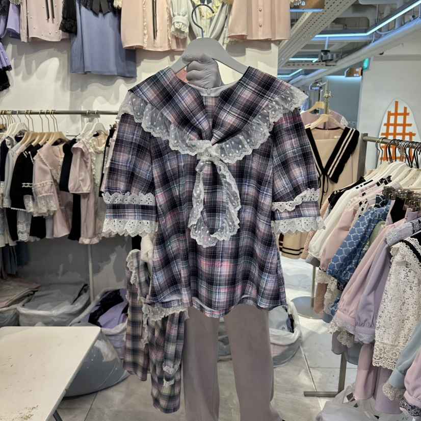 PAPA韓國東大門直郵女士新款熱賣人氣推薦26春夏襯衫蕾絲衫Papaine/HALMADE襯衫/蕾絲衫