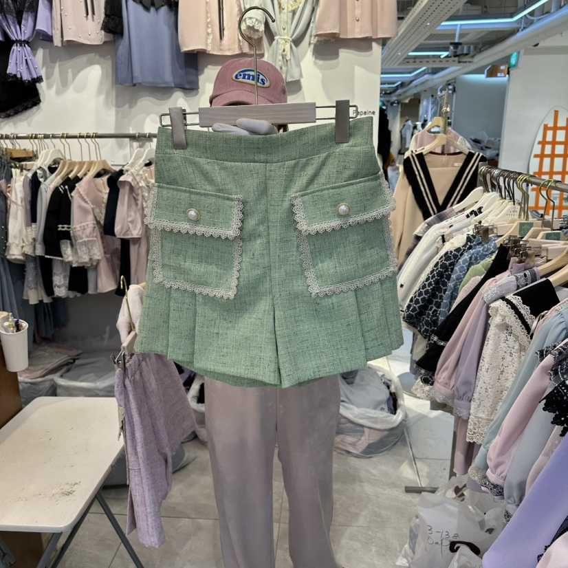 PAPA韓國代購女士新品休閑職業時尚推薦熱賣人氣26春夏短褲Papaine/HALMADE短褲