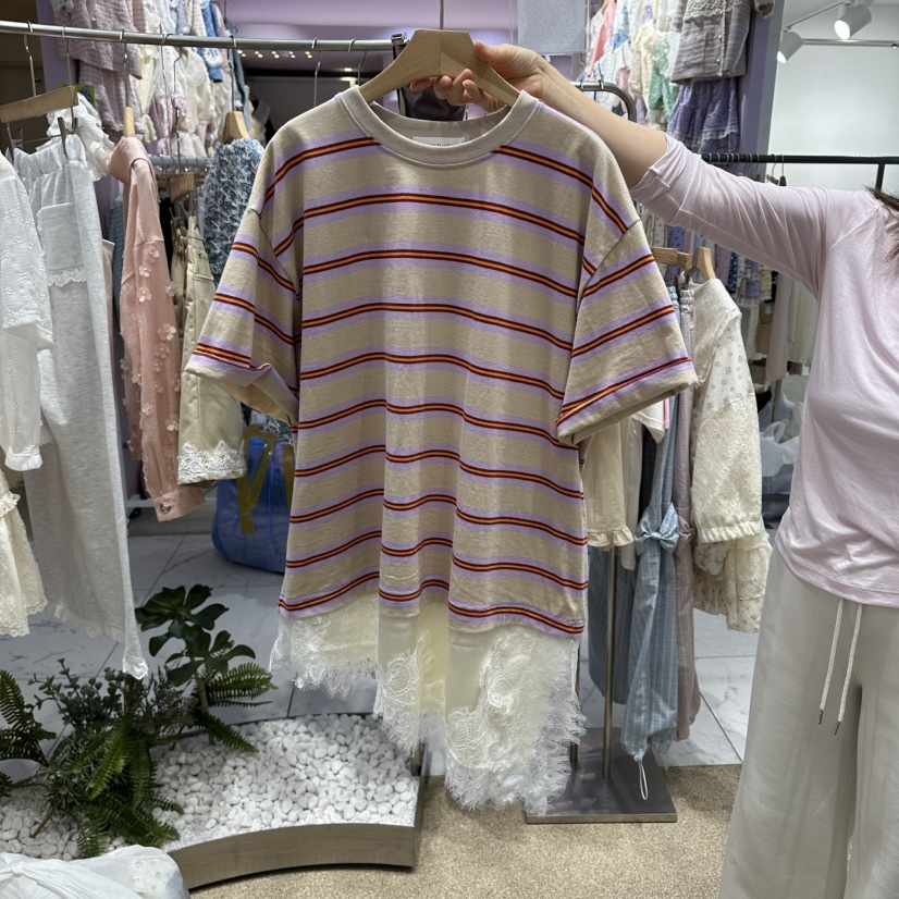 VIRUS韓國東大門代購女士新款時尚人氣26春夏T恤不含腰帶VIRUST恤