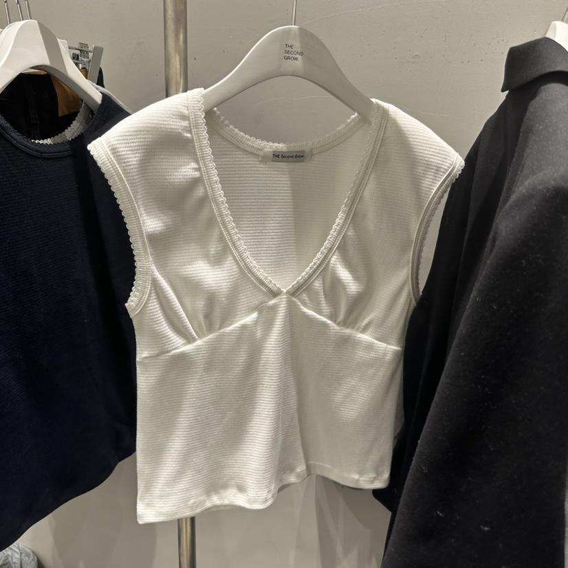 THE SECOND GROW/QUEENSRABBIT韓國直郵實拍女士新款時尚吊帶背心THE SECOND GROW/QUEENSRABBIT吊帶/背心