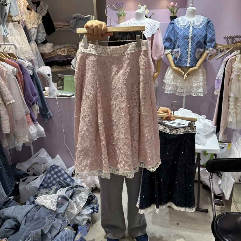 MS韓國直郵實拍女士新品熱賣休閑職業人氣26春夏半身裙中短裙MS半身裙/中短裙