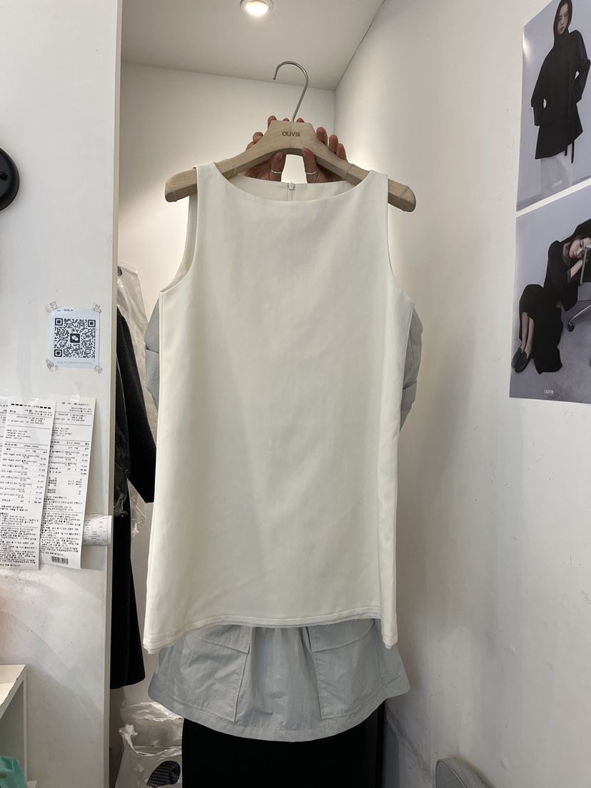 OUVIR韓國代購女裝新品職業熱賣休閑人氣時尚26春夏連衣裙船領O.V.R/OUVIR連衣裙