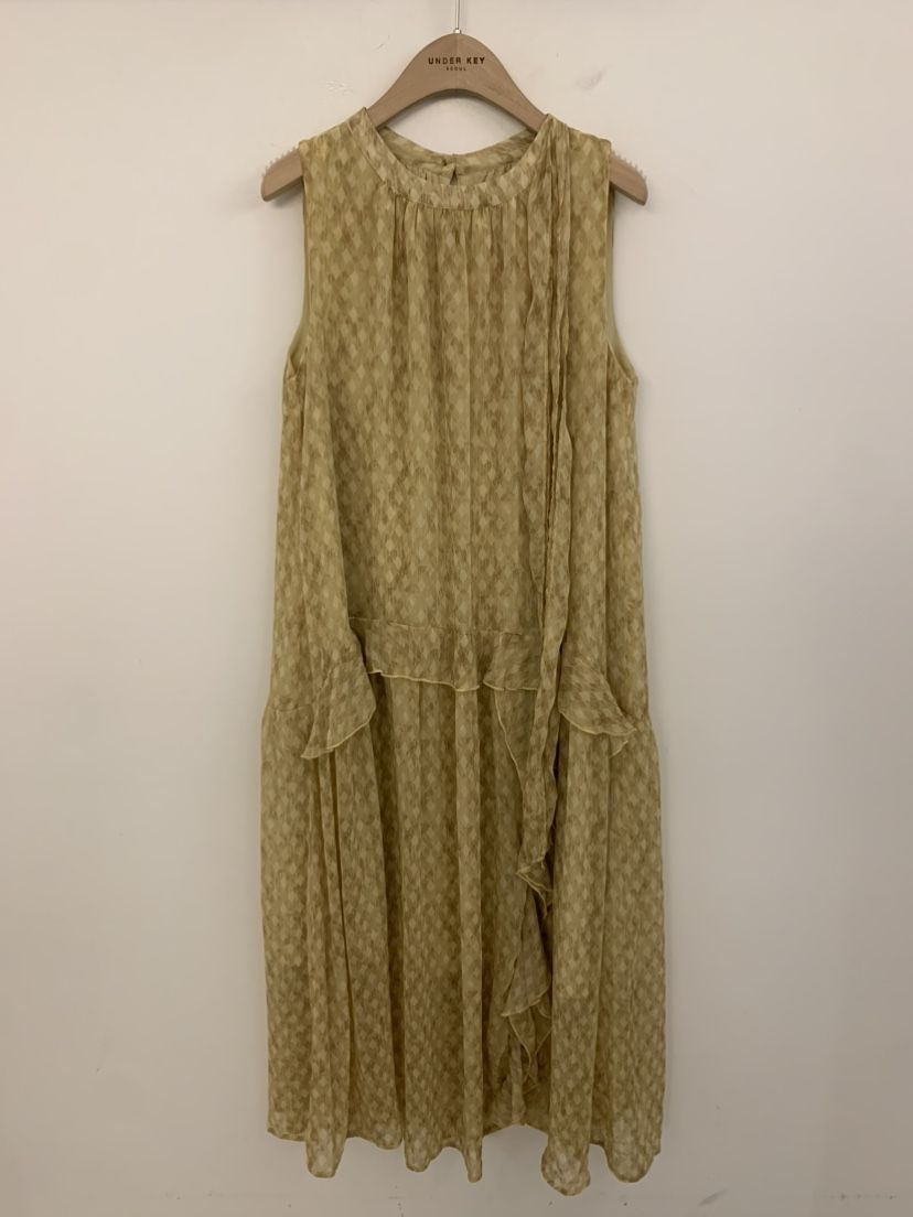 UNDER KEY韓國東大門代購女士新款推薦時尚連衣裙荷葉邊UNDER KEY連衣裙