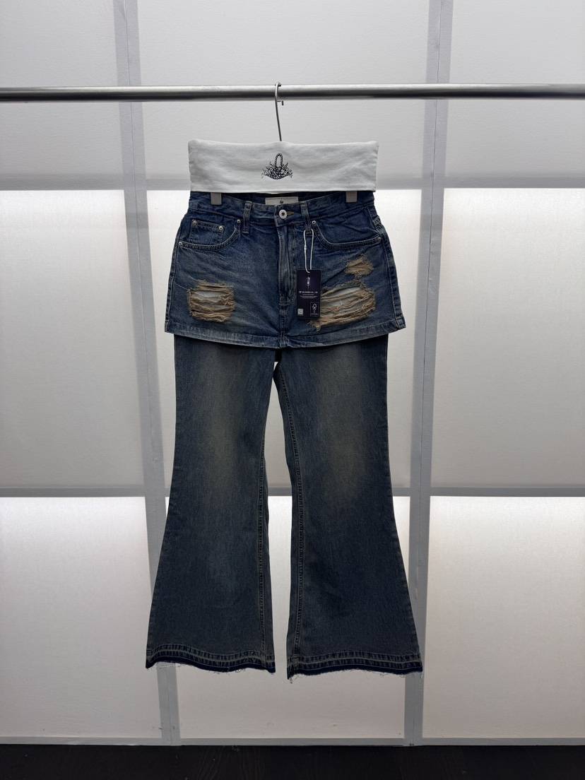 MILUI韓國直郵實拍女裝新款職業人氣熱賣休閑時尚推薦裙褲MILUI裙褲