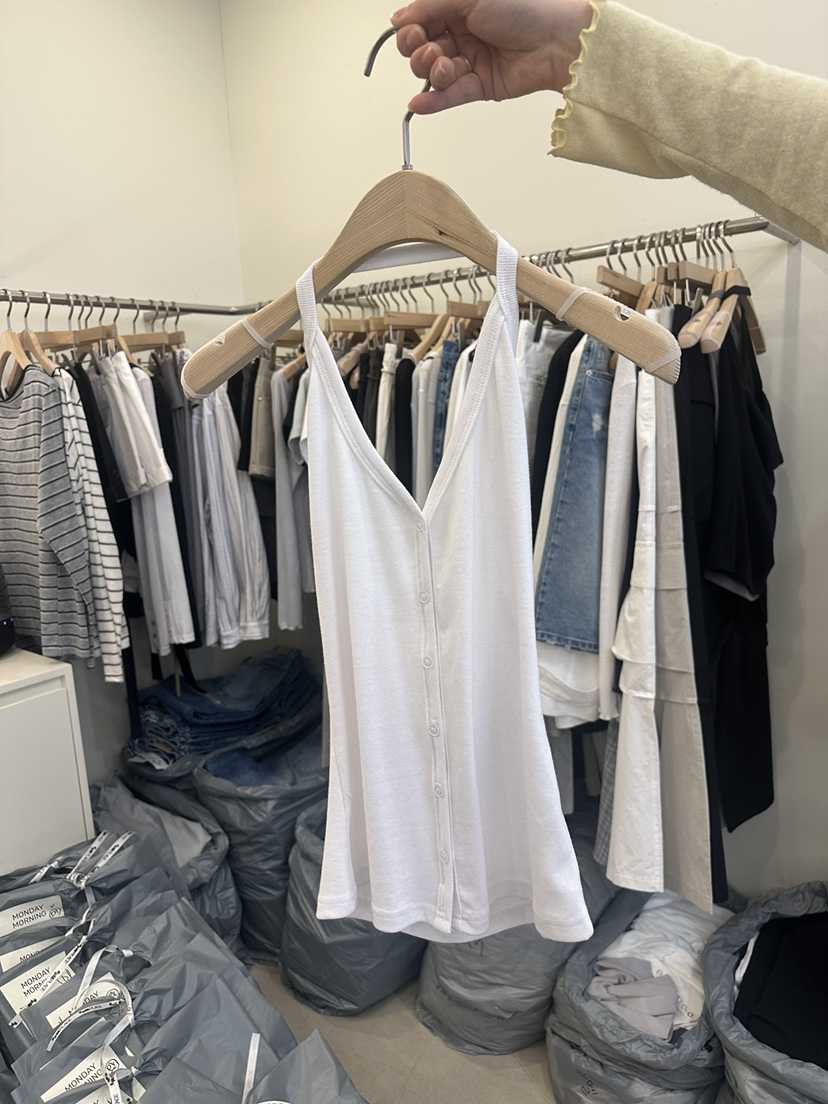 MONDAYMORING韓國直郵女士新款26春夏職業休閑人氣吊帶背心MONDAYMORING吊帶/背心