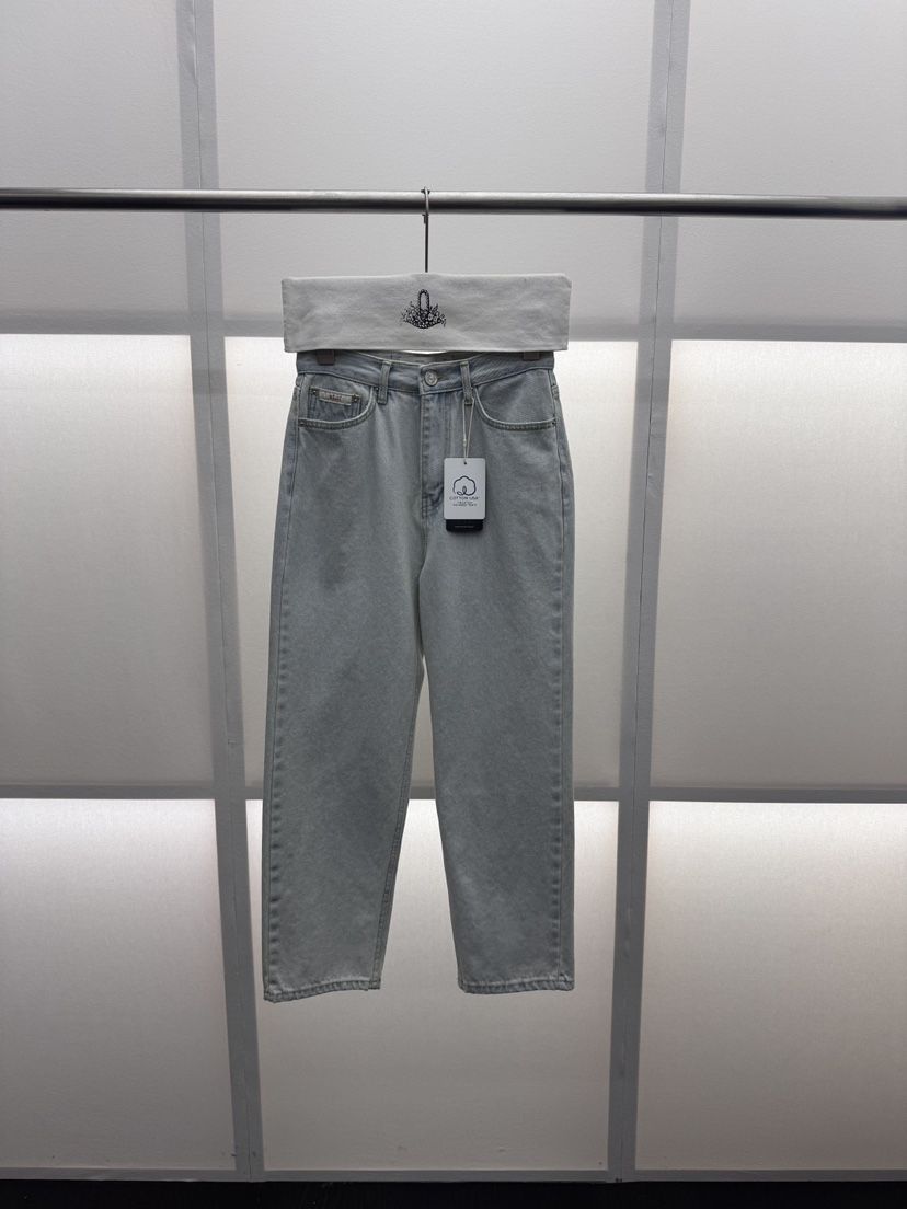 MILUI韓國直郵女裝新款26春夏人氣熱賣休閑職業推薦牛仔褲MILUI牛仔褲