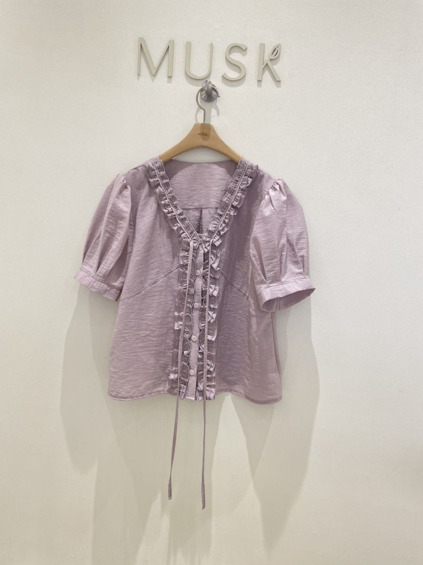 MUSK韓國代購女裝新款休閑熱賣職業時尚人氣26春夏襯衫蕾絲衫MUSK襯衫/蕾絲衫