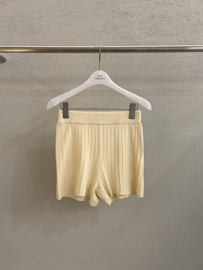PLAYBUTTON-P韓國直郵實拍女裝新品推薦人氣職業26春夏短褲PLAYBUTTON短褲