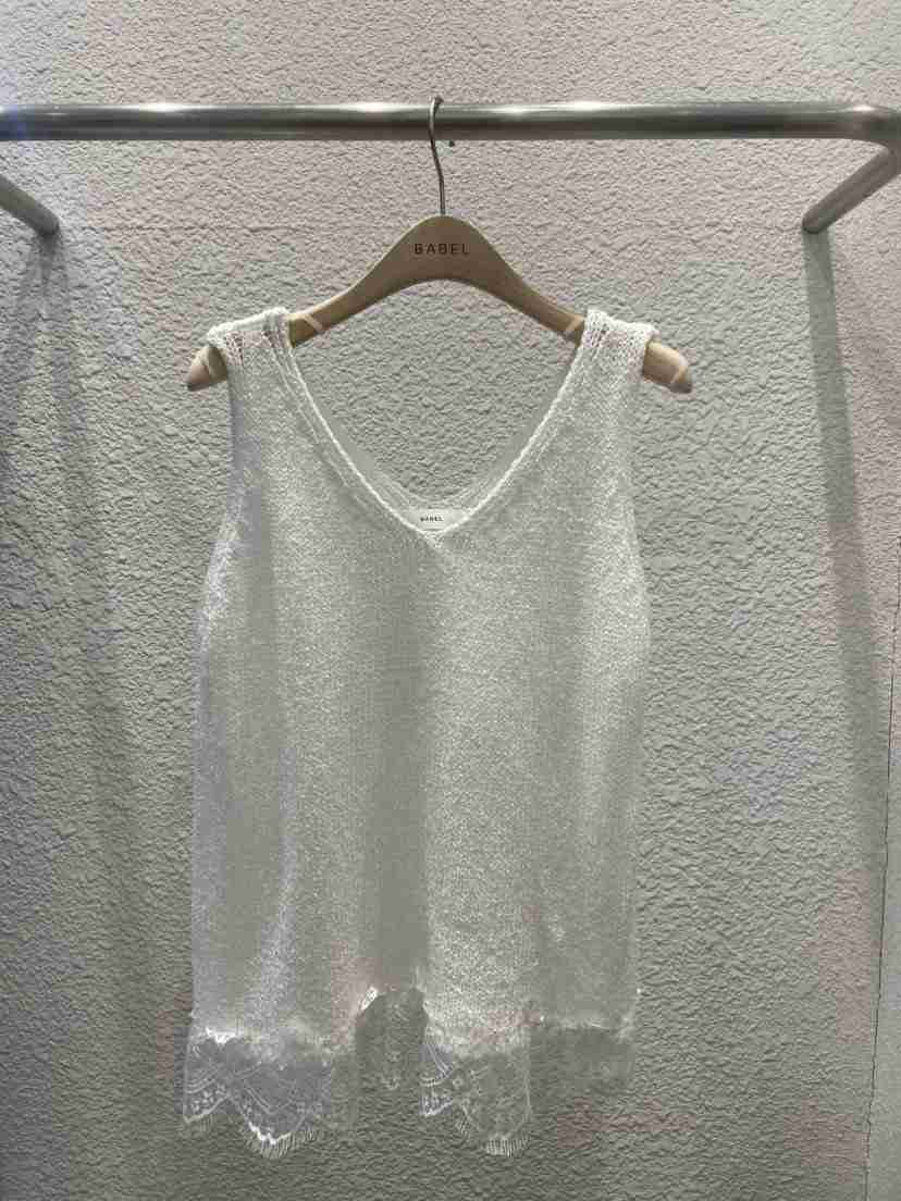 BABEL韓國東大門直郵女士新品時尚人氣職業休閑吊帶背心蕾絲BABEL吊帶/背心