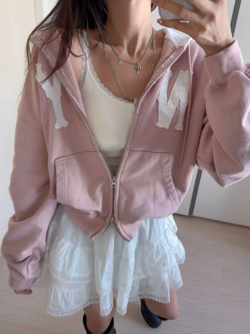 MORAN/MOSCO/SUGAR CASE韓國代購女士新款推薦夾克連帽衫拉鏈MORAN/MOSCO/SUGAR CASE夾克