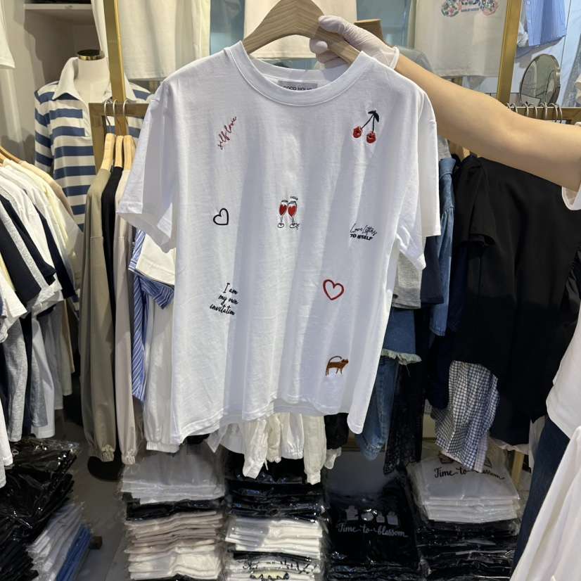 COCO HOLIC韓國直郵女士新款職業人氣時尚休閑推薦熱賣T恤COCO HOLICT恤