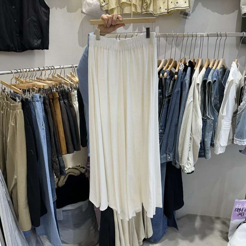 HIPTIQUE韓國代購女裝新款休閑人氣推薦休閑褲闊腿褲亞麻HIPTIQUE休閑褲